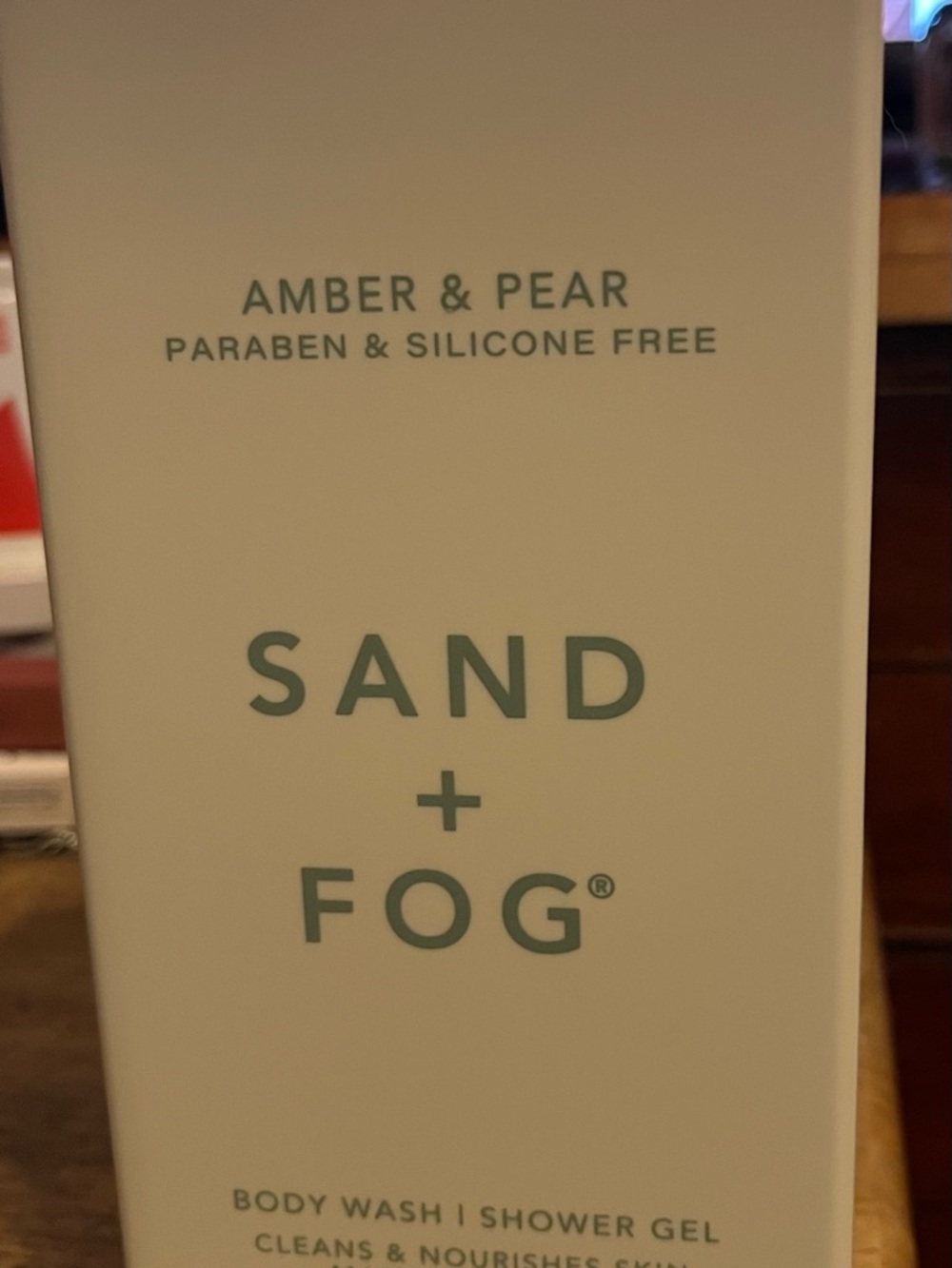 Sand + Fog Amber & Pear Scented Body Wash - Cream